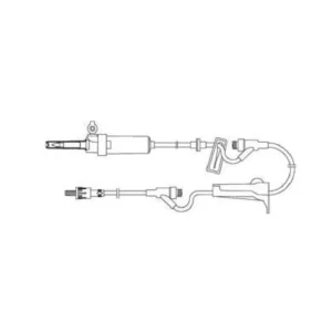 Amsino IV Administration Set 15 Drop Needleless for IV therapy