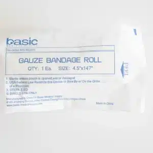 Rolled Gauze Bandage/Size 4.5" x 4 yds./Each